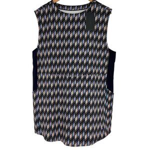 Bad Birdie New Size Large Golf Mirabel Dress Cattail ‎ Multi Sleeveless Stretch